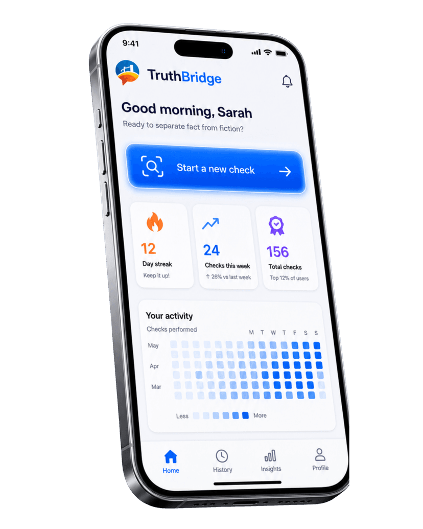 TruthBridge App Preview